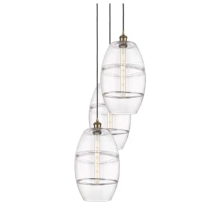 A thumbnail of the Innovations Lighting 113B-3P-56-17 Vaz Pendant Antique Brass / Clear