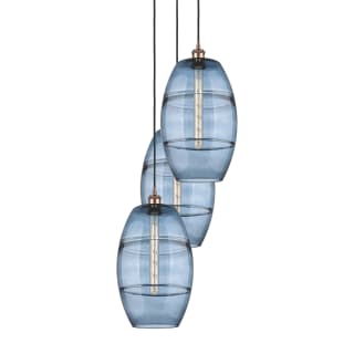 A thumbnail of the Innovations Lighting 113B-3P-56-17 Vaz Pendant Antique Copper / Blue