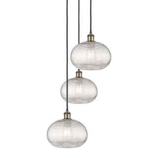 A thumbnail of the Innovations Lighting 113B-3P-30-17 Ithaca Pendant Black Antique Brass / Clear Ithaca