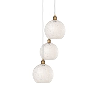 A thumbnail of the Innovations Lighting 113B-3P-11-17 White Mouchette Pendant Brushed Brass