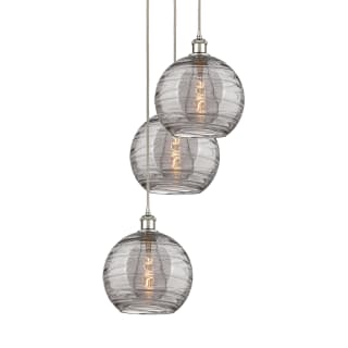 A thumbnail of the Innovations Lighting 113B-3P 36 17 Athens Deco Swirl Pendant Polished Nickel / Light Smoke Deco Swirl