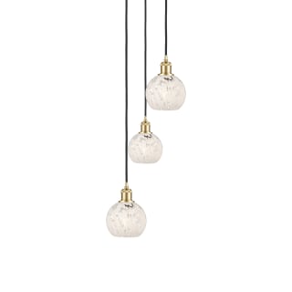 A thumbnail of the Innovations Lighting 113B-3P-11-13 White Mouchette Pendant Satin Gold