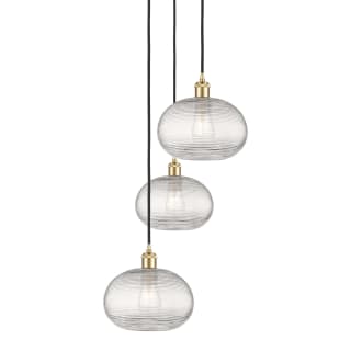 A thumbnail of the Innovations Lighting 113B-3P-30-17 Ithaca Pendant Satin Gold / Clear Ithaca