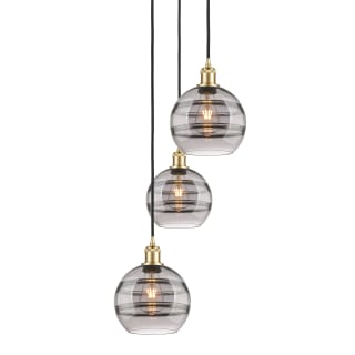 A thumbnail of the Innovations Lighting 113B-3P-30-15 Rochester Pendant Satin Gold / Smoked