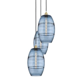 A thumbnail of the Innovations Lighting 113B-3P-56-17 Vaz Pendant Satin Gold / Blue