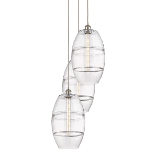 A thumbnail of the Innovations Lighting 113B-3P-56-17 Vaz Pendant Brushed Satin Nickel / Clear