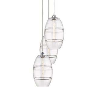 A thumbnail of the Innovations Lighting 113B-3P-56-17 Vaz Pendant White Polished Chrome / Clear