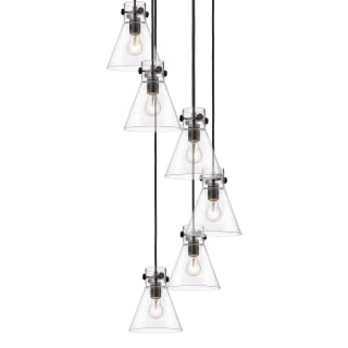 A thumbnail of the Innovations Lighting 116-410-1PS-10-19 Newton Cone Pendant Matte Black / Clear