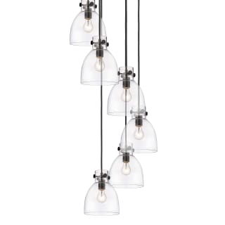 A thumbnail of the Innovations Lighting 116-410-1PS-10-19 Newton Bell Pendant Matte Black / Clear