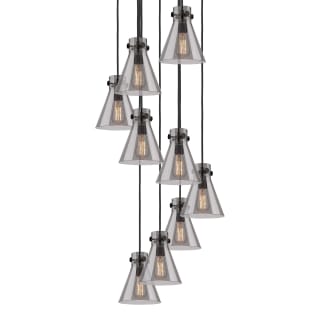 A thumbnail of the Innovations Lighting 119-410-1PS-10-23 Newton Cone Pendant Matte Black / Light Smoke