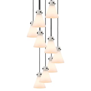 A thumbnail of the Innovations Lighting 119-410-1PS-10-23 Newton Cone Pendant Matte Black / White