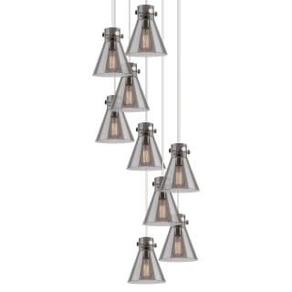 A thumbnail of the Innovations Lighting 119-410-1PS-10-23 Newton Cone Pendant Polished Nickel / Light Smoke