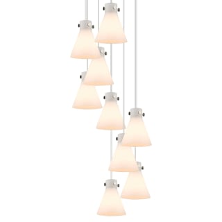 A thumbnail of the Innovations Lighting 119-410-1PS-10-23 Newton Cone Pendant Polished Nickel / White