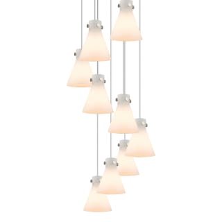 A thumbnail of the Innovations Lighting 119-410-1PS-10-23 Newton Cone Pendant Brushed Satin Nickel / White