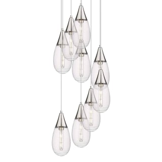 A thumbnail of the Innovations Lighting 119-450-1P-15-21 Malone Pendant Polished Nickel / Striped Clear