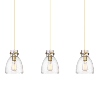 A thumbnail of the Innovations Lighting 123-410-1PS-10-40 Newton Bell Pendant Brushed Brass / Seedy