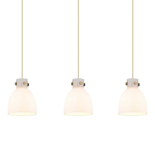 A thumbnail of the Innovations Lighting 123-410-1PS-10-40 Newton Bell Pendant Brushed Brass / White