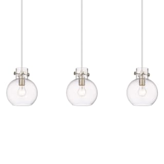 A thumbnail of the Innovations Lighting 123-410-1PS-10-40 Newton Sphere Pendant Brushed Satin Nickel / Clear