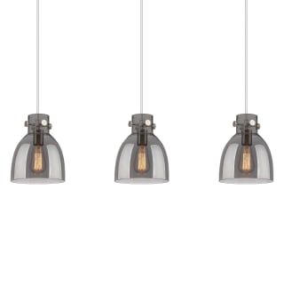 A thumbnail of the Innovations Lighting 123-410-1PS-10-40 Newton Bell Pendant Brushed Satin Nickel / Light Smoke