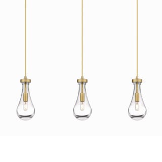 A thumbnail of the Innovations Lighting 123-451-1P-12-37 Owego Pendant Brushed Brass / Clear