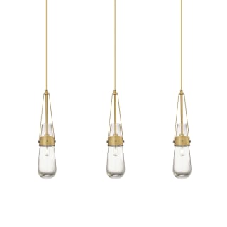 A thumbnail of the Innovations Lighting 123-452-1P-21-37 Milan Pendant Brushed Brass / Clear