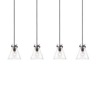 A thumbnail of the Innovations Lighting 124-410-1PS-10-52 Newton Cone Pendant Matte Black / Clear