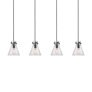 A thumbnail of the Innovations Lighting 124-410-1PS-10-52 Newton Cone Pendant Matte Black / Seedy
