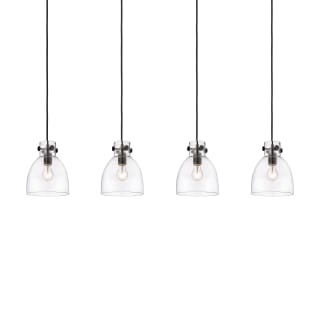 A thumbnail of the Innovations Lighting 124-410-1PS-10-52 Newton Bell Pendant Matte Black / Clear