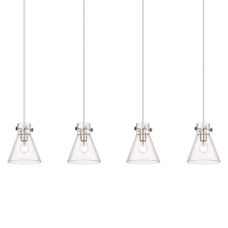A thumbnail of the Innovations Lighting 124-410-1PS-10-52 Newton Cone Pendant Polished Nickel / Clear