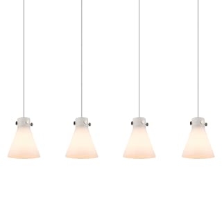 A thumbnail of the Innovations Lighting 124-410-1PS-10-52 Newton Cone Pendant Polished Nickel / White