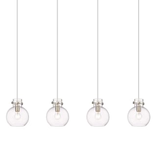 A thumbnail of the Innovations Lighting 124-410-1PS-10-52 Newton Sphere Pendant Brushed Satin Nickel / Clear