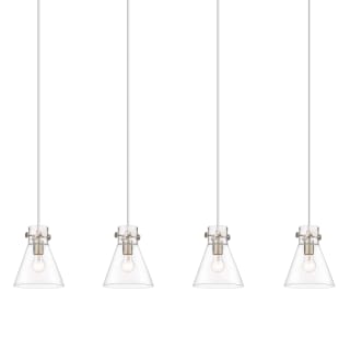 A thumbnail of the Innovations Lighting 124-410-1PS-10-52 Newton Cone Pendant Brushed Satin Nickel / Clear