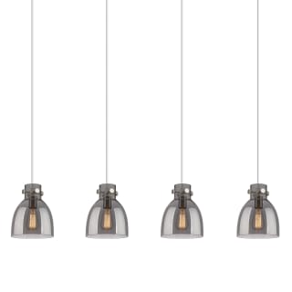 A thumbnail of the Innovations Lighting 124-410-1PS-10-52 Newton Bell Pendant Brushed Satin Nickel / Light Smoke