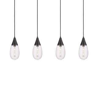 A thumbnail of the Innovations Lighting 124-450-1P-15-50 Malone Pendant Matte Black / Striped Clear