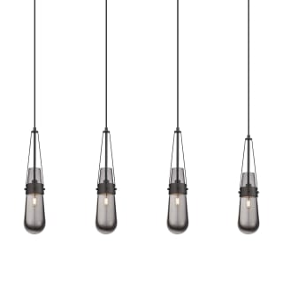 A thumbnail of the Innovations Lighting 124-452-1P-21-49 Milan Pendant Matte Black / Light Smoke