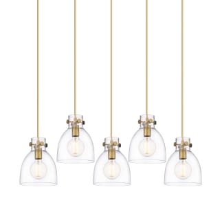 A thumbnail of the Innovations Lighting 125-410-1PS-10-40 Newton Bell Pendant Brushed Brass / Clear