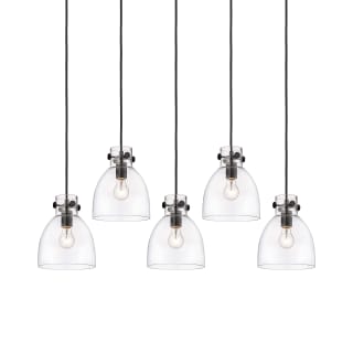 A thumbnail of the Innovations Lighting 125-410-1PS-10-40 Newton Bell Pendant Matte Black / Clear