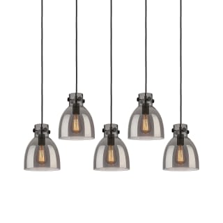 A thumbnail of the Innovations Lighting 125-410-1PS-10-40 Newton Bell Pendant Matte Black / Light Smoke