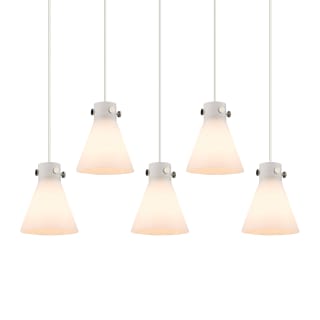 A thumbnail of the Innovations Lighting 125-410-1PS-10-40 Newton Cone Pendant Polished Nickel / White