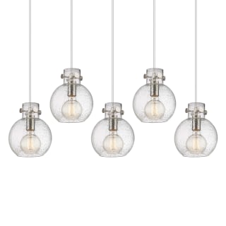 A thumbnail of the Innovations Lighting 125-410-1PS-10-40 Newton Sphere Pendant Brushed Satin Nickel / Seedy
