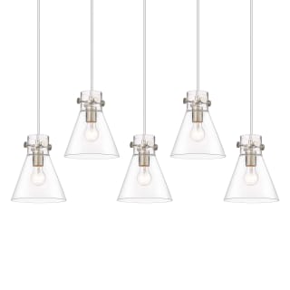 A thumbnail of the Innovations Lighting 125-410-1PS-10-40 Newton Cone Pendant Brushed Satin Nickel / Clear