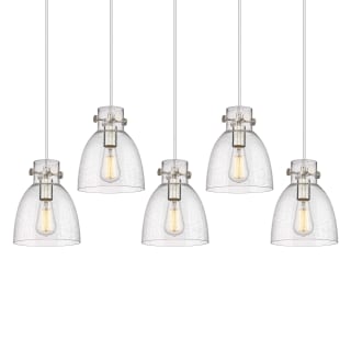 A thumbnail of the Innovations Lighting 125-410-1PS-10-40 Newton Bell Pendant Brushed Satin Nickel / Seedy