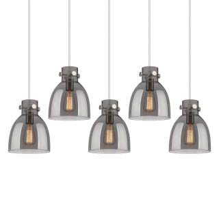 A thumbnail of the Innovations Lighting 125-410-1PS-10-40 Newton Bell Pendant Brushed Satin Nickel / Light Smoke