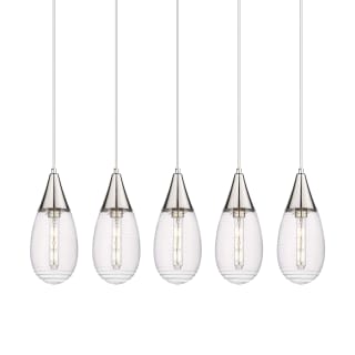 A thumbnail of the Innovations Lighting 125-450-1P-15-38 Malone Pendant Polished Nickel / Striped Clear
