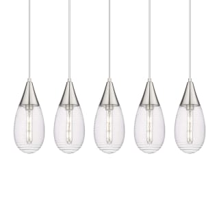 A thumbnail of the Innovations Lighting 125-450-1P-15-38 Malone Pendant Brushed Satin Nickel / Striped Clear