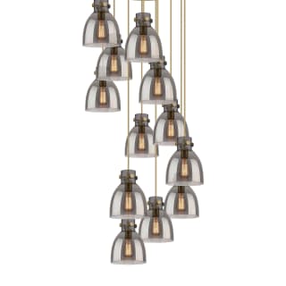 A thumbnail of the Innovations Lighting 126-410-1PS-10-28 Newton Bell Pendant Brushed Brass / Light Smoke