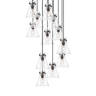 A thumbnail of the Innovations Lighting 126-410-1PS-10-28 Newton Cone Pendant Matte Black / Clear