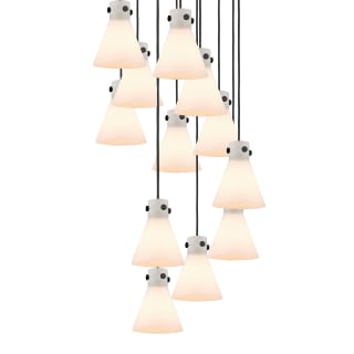 A thumbnail of the Innovations Lighting 126-410-1PS-10-28 Newton Cone Pendant Matte Black / White