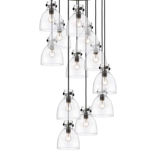 A thumbnail of the Innovations Lighting 126-410-1PS-10-28 Newton Bell Pendant Matte Black / Clear