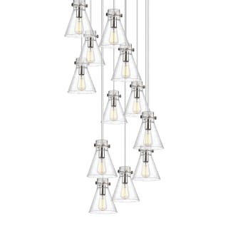 A thumbnail of the Innovations Lighting 126-410-1PS-10-28 Newton Cone Pendant Polished Nickel / Seedy